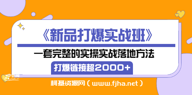 2022最新淘宝新品打爆实操课程